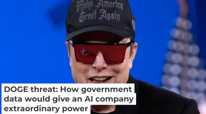 Elon Musk has simultaneous control of DOGE and his AI company xAI. AP Photo/Jose Luis Magana